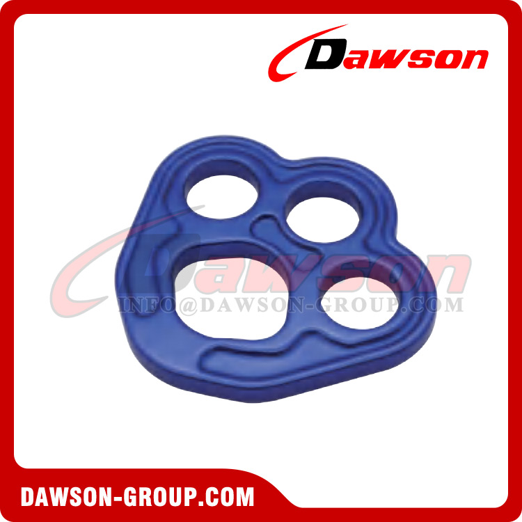 DSJ-A4054 Rigging Plate, Aluminum70754 Hole Forcing Plate, Climbing Rigging Plate,3 Holes for Climbing High Altitude Operations Equipment Downhill