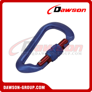 DSJ-A7112N Aluminum Material For Custom Round Shape Carabiner, 30KN 82g Aluminum Material Carabiner