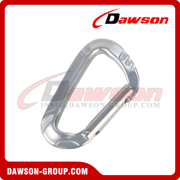 DSJ-A1305 Aluminum Material For Custom Round Shape Carabiner, 12KN Aluminium Carabiner For Dog Lesh 