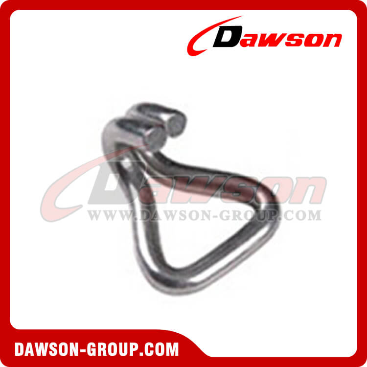WH5030S BS 3000KG / 6600LBS Stainless Steel AISI 304 2 inch Double J Hook