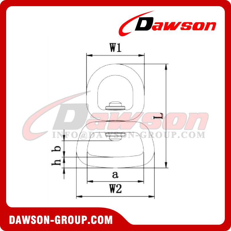 DSJ-C+D Hardware Heavy Duty Alumium Round Swivel Ring, A7075 12.7g Custom Aluminum Swivel Ring