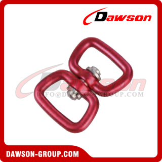 DSJ-A+A High Quality Aluminum Double Eye Swivel Round Ring, A7075 11g Custom Aluminum Swivel Ring