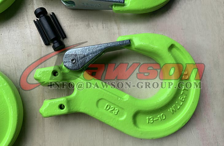 DS1004 G100 Clevis Sling Hook with Safety Latch for Chain Sling Fitting - Dawson Group Ltd. - China Manufacturer, Supplier, Factory