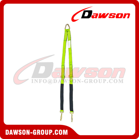 V-Bridle Strap 2" X 6' W/Snap Hooks W/Cordura Sleeve And Axle Straps, D - View #2