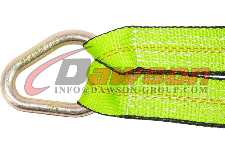 Mimanchi Axle V-Bridle Strap - Schwerlast Abschleppgurt Mit Karabinerhaken