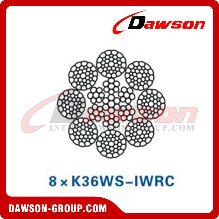 Steel Wire Rope(8×K36WS-EPIWRC)(8×K36WS-IWRC)(EP8×K36WS-IWRC), Wire Rope for Coal and Mining