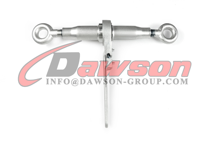 DSRTEEL L Ratchet Turnbuckle Compactor Eye & Eye, Ratchet Handle