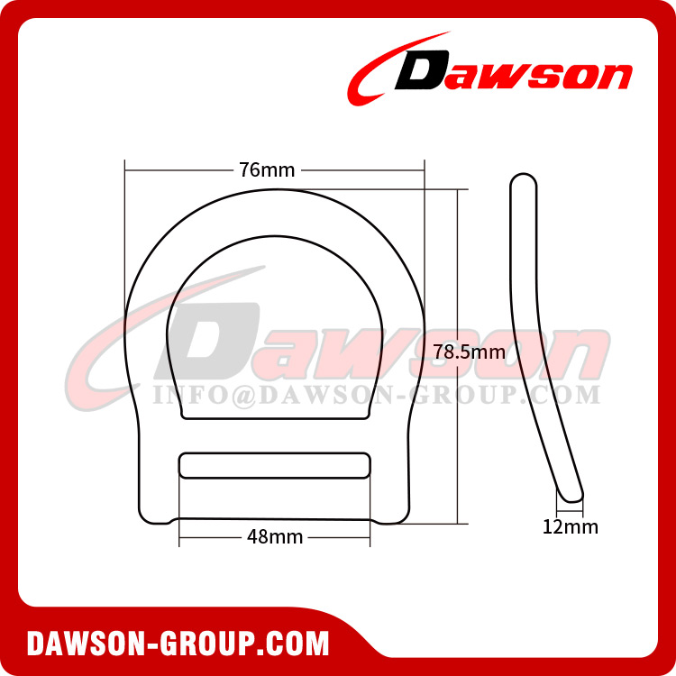 DSJ-A3022-1 Outdoor Climb Fall Protection Aluminum D-Ring, 25Kn Aluminium Custom Safety Harnesses D-Ring 