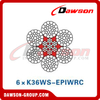 Steel Wire Rope(6×K36WS-EPIWRC)(6×K36WS-IWRC)(EP6×K36WS-IWRC), Wire Rope for Coal and Mining