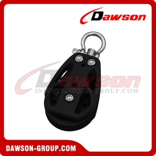 DS-NP-8035 Sailboat Nylon Pulley, Sailing Pulley Blocks, Single Swivel Nylon Pulley for Pulling & Lifting