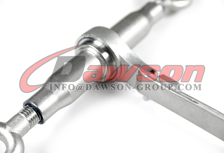 DSRTEEL L Ratchet Turnbuckle Compactor Eye & Eye, Ratchet Handle