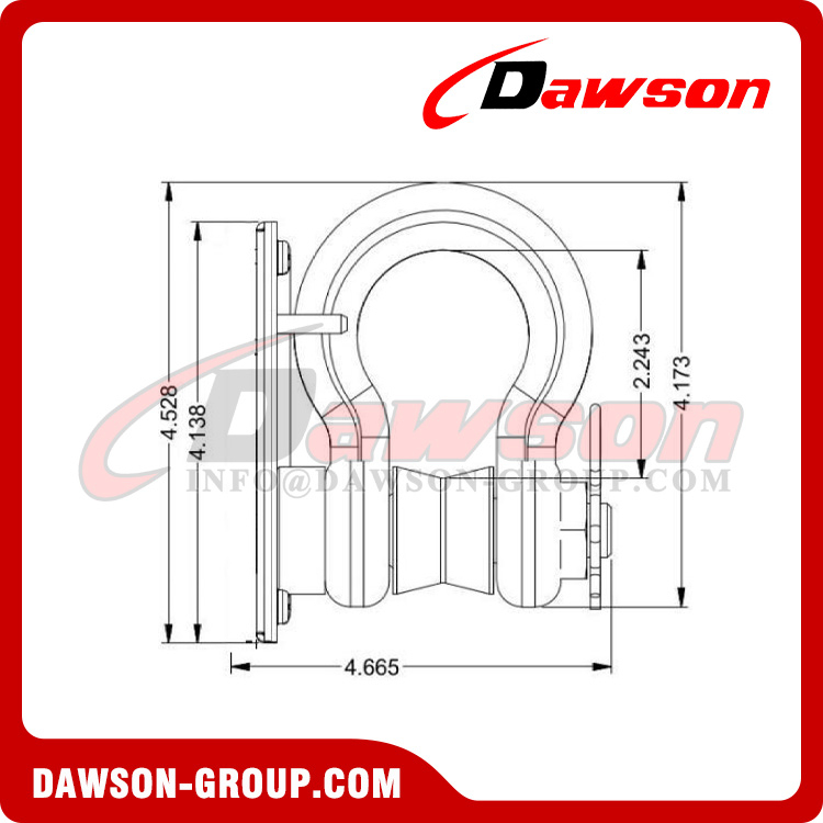 Load Cell Rope Pin DS-LC-7501E 0.5t-1250t Shackle Pin Load Cell, Load Pins Load Cell ...