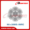 Steel Wire Rope (K6×19S-IWRC)(K6×26WS-IWRC), Oilfield Wire Rope, Steel Wire Rope for Oilfield 