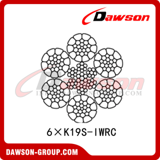 Steel Wire Rope(6×K19S-IWRC)(6×K19S-EPIWRC) API Imperial, Wire Rope for Oceanography