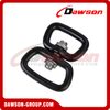 DSJ-A+D Aluminum Double Eye Swivel Ring, A7075 12.1g Custom Aluminum Swivel Ring