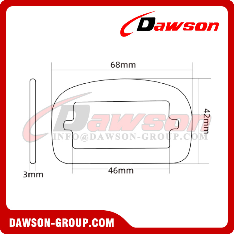 DSJ-4073 Quick Release Buckle For Fall Protection and Bags and Luggages, Sheet steel Release Buckle, Heat treated Buckle