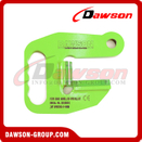 DS-PFH DS-PFH-PU Steel F Type Pipe Hook with PU Protection, Pipe Lifting Plate Clamp F Model for Horizontal Lifting and Transporting