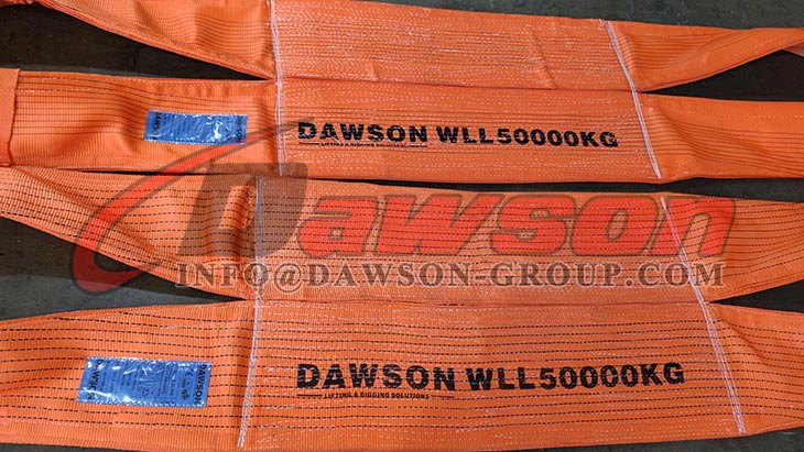WLL 50 Ton Polyester Heavy Duty Webbing Slings - Lifting Slings - Dawson Group Ltd. - China Manufacturer, Supplier, Factory