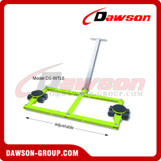 DS-WTL6 DS-WTL12 Series Tandem Trolley for Heavy Loads, Tandem Dolly, Transport Trolleys