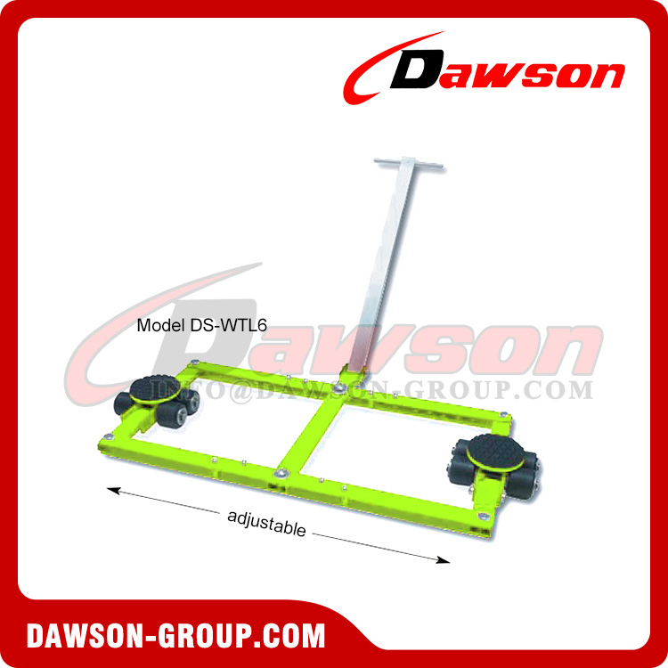 DS-WTL6 DS-WTL12 Series Tandem Trolley for Heavy Loads, Tandem Dolly, Transport Trolleys