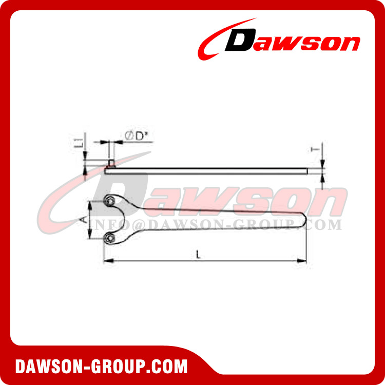 DSTD1213 Wrench for 2 Hole Nuts