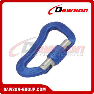 DSJ-A2102N Aluminum Material For D Shaped Carabiner, A7075 24KN Customized Color Carabiner 