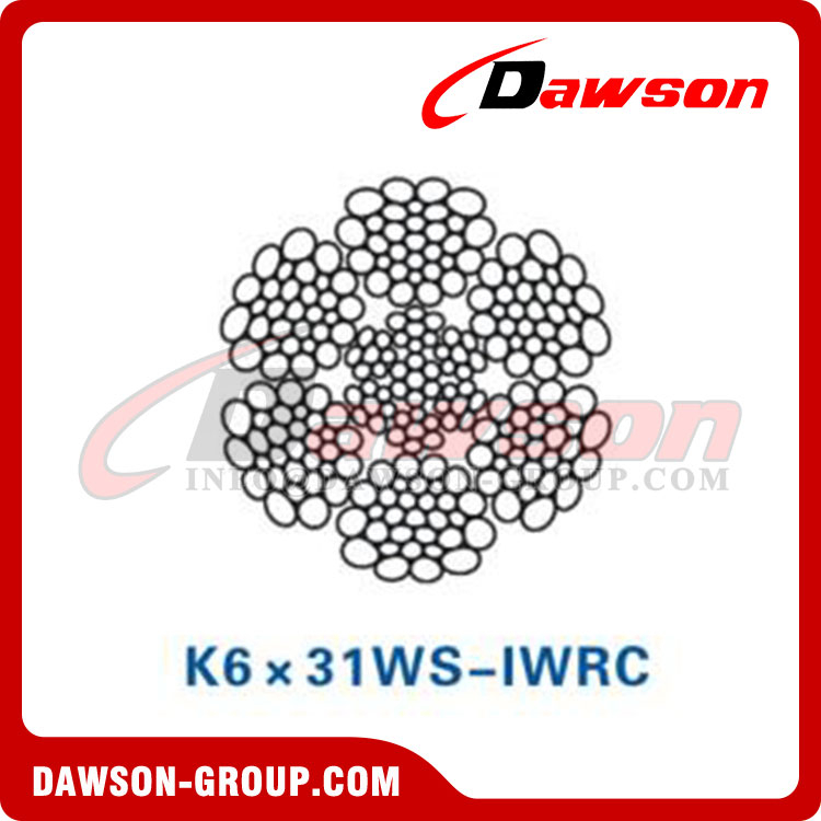 Steel Wire Rope (K6×31WS-IWRC)(K6×36WS-IWRC), Oilfield Wire Rope, Steel Wire Rope for Oilfield 