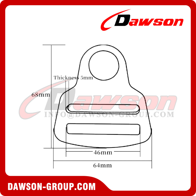 DSJ-5015 Quick Release Buckle For Fall Protection and Bags and Luggages, Inner Quick Release Tri Glide Buckles