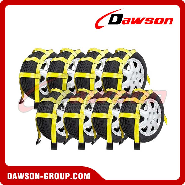 8-Pack of Car Wheel Tie Down Straps