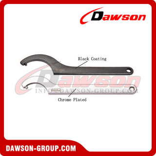 DSTD1211 Hook Wrench With Pin, Black Coating, Chrome Plated