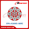 Steel Wire Rope(8×K26WS-EPIWRC)(EP8×K26WS-IWRC)(EP6×K31WS-IWRC), Steel Metallurgical Wire Rope