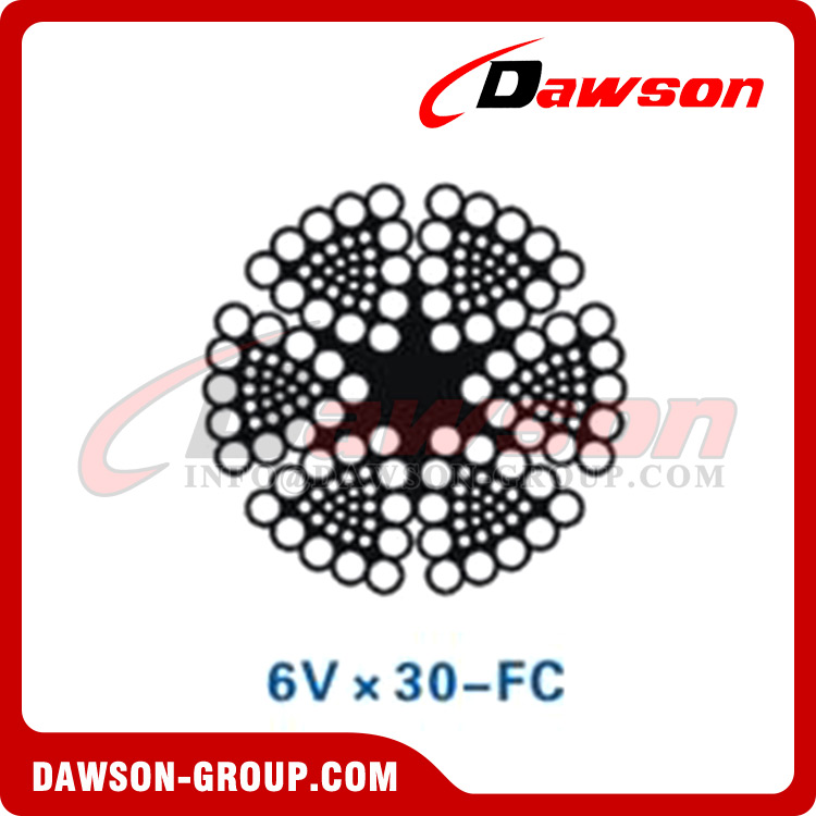 Steel Wire Rope(6V×30-FC)(6V×34-FC), Steel Metallurgical Wire Rope 