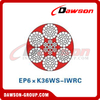 Steel Wire Rope(6×K36WS-EPIWRC)(6×K36WS-IWRC)(EP6×K36WS-IWRC), Wire Rope for Coal and Mining