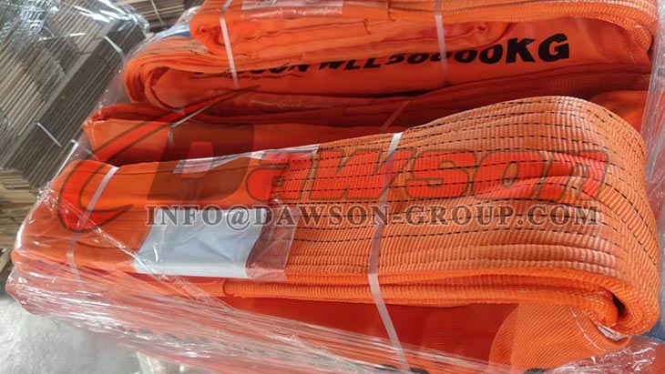 WLL 50 Ton Polyester Heavy Duty Webbing Slings - Lifting Slings - Dawson Group Ltd. - China Manufacturer, Supplier