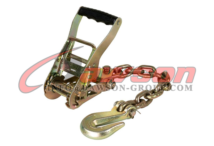 8 Point Roll Back Vehicle Tie Down Kit with Chain Extension on Both