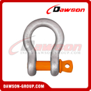 DAWSON™ ORANGEPIN™ Grade T8 DG209A Forged Alloy Steel Bow Shackle with Screw Pin, G8 Class Screw Pin Anchor Shackle
