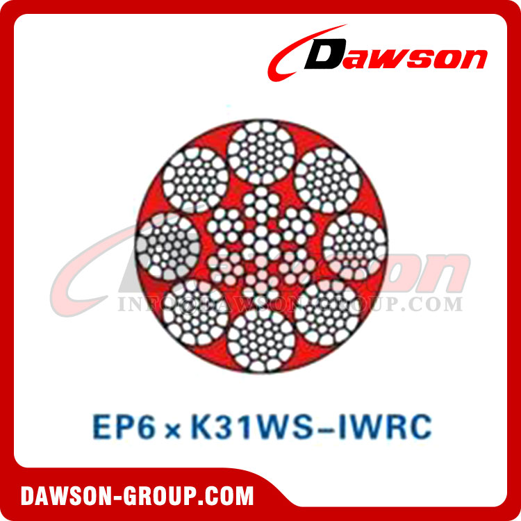 Steel Wire Rope(8×K26WS-EPIWRC)(EP8×K26WS-IWRC)(EP6×K31WS-IWRC), Steel Metallurgical Wire Rope