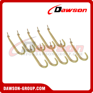 15'' Inch G70 Heavy Duty J Hook with Chain Link