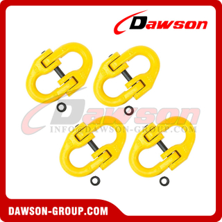 4 Pack 1/2'' 3/8'' 5/16'' G80 Forged Alloy Steel Coupling Link, Hammer Lock, Heavy Duty G80 Connecting Hammer Link