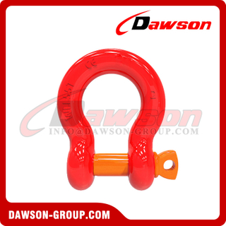 DS758 Grade G8 T8 5/16'' -2'' Screw Type Alloy Bow Shackle, Anchor Shackle with Screw Pin