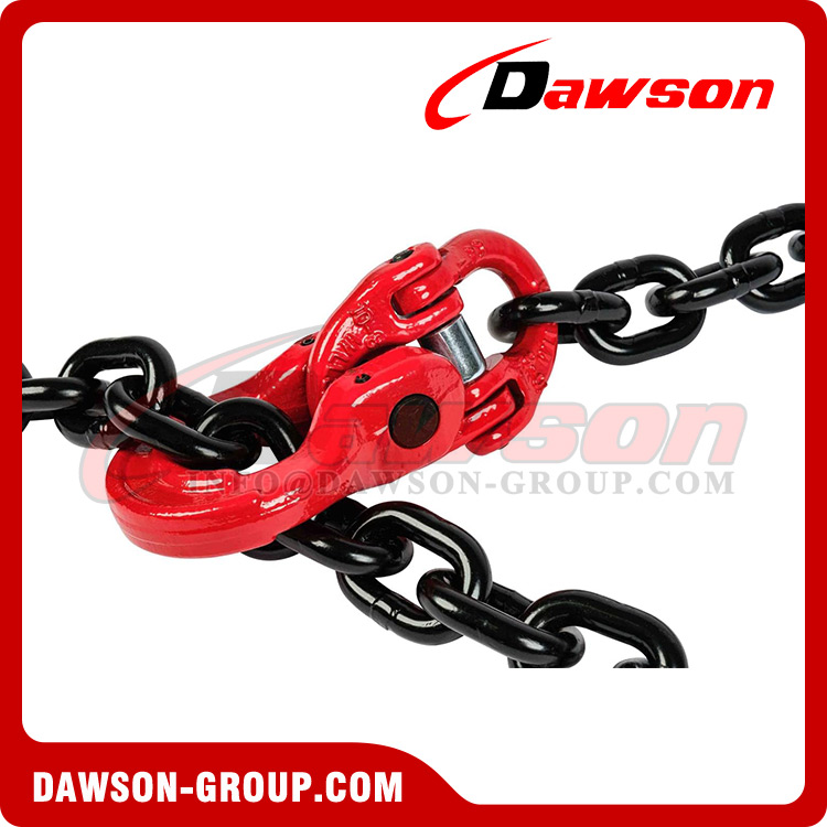 5/16 x 8' ft Grade 70 Tow Chain 15 J Hook T Hook Recovery Wrecker Axle G70  Pull