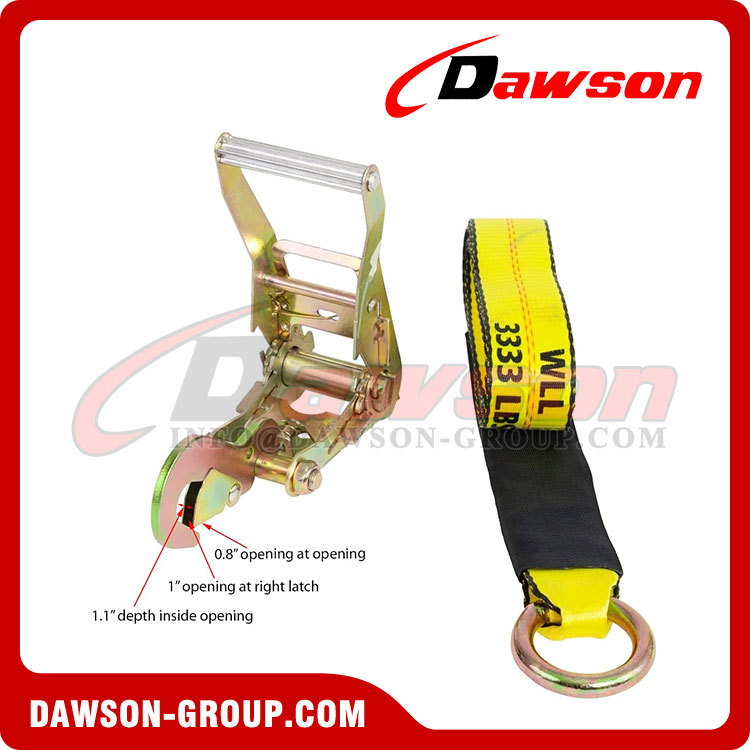 Auto Car Haul Flatbed Tie Down Kit Lasso Wheel Ratchet Strap with Snap Hook  - Dawson Group Ltd. - China Manufacturer, Supplier, Factory