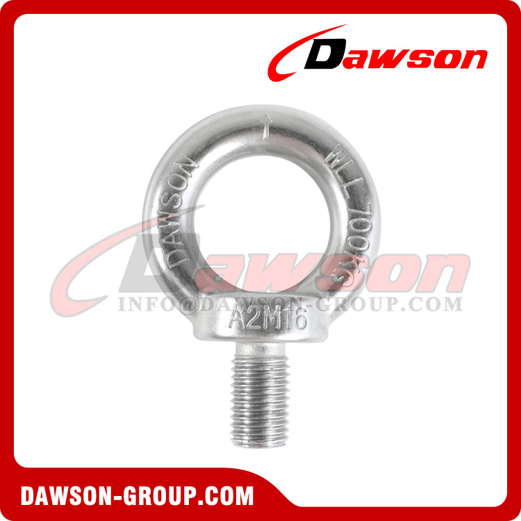 M12 Lifting Eye Bolts (DIN 580) - Forged Stainless Steel (A2)