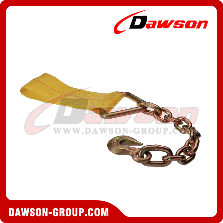 1 inch Heavy Duty Ratchet Strap with Vinyl S Hook and Soft Loop
