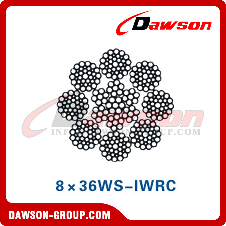 Steel Wire Rope Construction(8×31WS-IWRC)(8×36WS-IWRC), Wire Rope for Port Machinery 