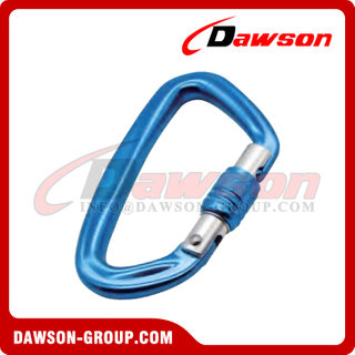 DSJ-A2005N Aluminum Material For Custom Round Shape Carabiner, A7075 24KN Customized Color Carabiner 