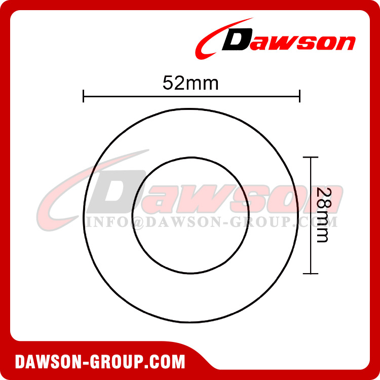 DSJ-A3011-8 Aluminium O-Ring, Aluminum 25kn 46mm O Ring 