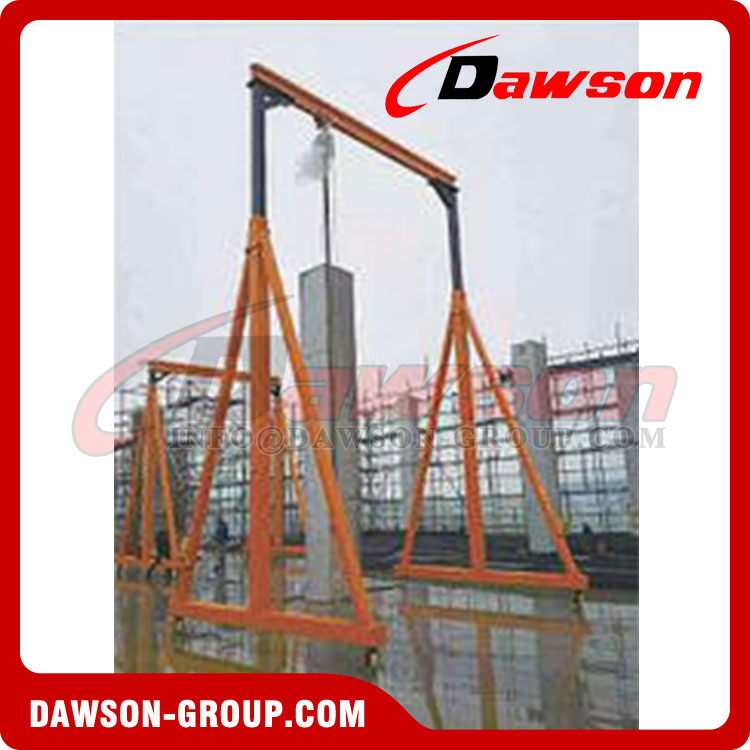 DSPT21 Manual Winch Lifting Gantry Crane, Steel Gantry Crane with