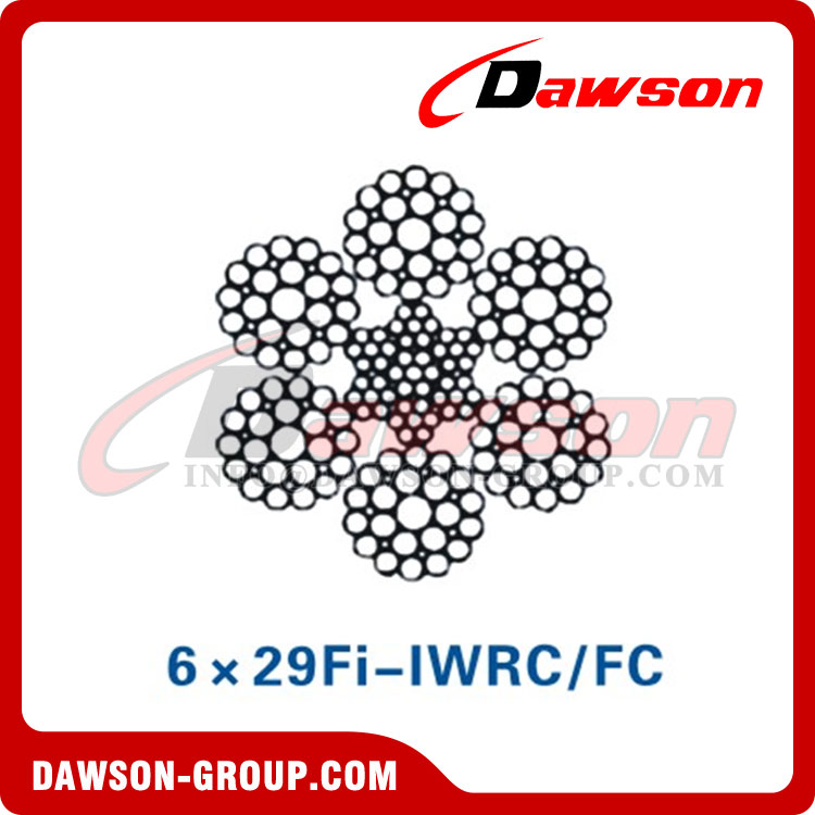 Steel Wire Rope Construction(6×29FiIWRC/FC)(6×36WSIWRC/FC), Wire Rope