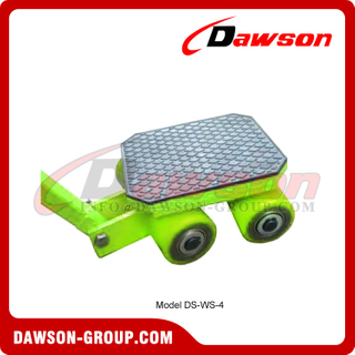 DS-WS Series Cargo Trolley with Handle, Heavy Duty Industrial Machinery Mover Lifter Dolly Skate Roller, Transport Trolleys